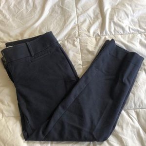 Cropped navy work pants